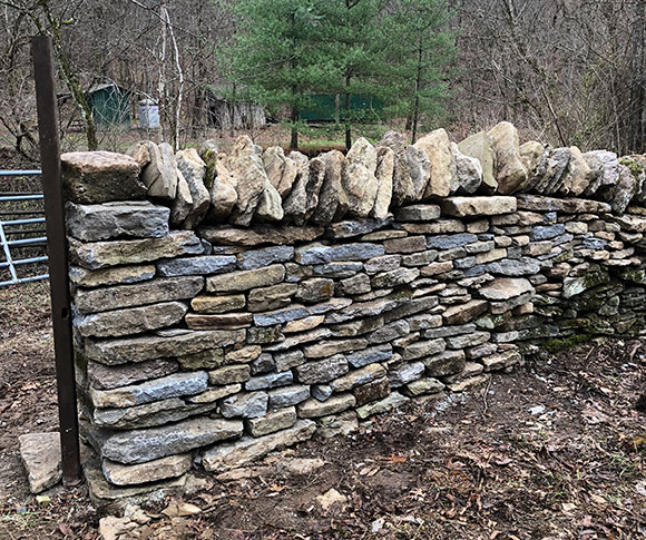 dry stone wall repair