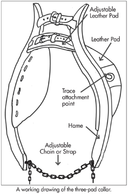 three-pad oxen collar illustration
